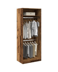 Garde-robe vieux bois 80x50x200 cm bois d'ingénierie | Mobilier & Déco