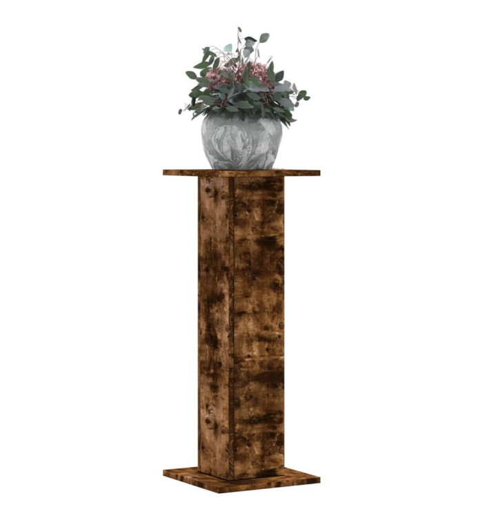Supports pour plantes 2 pcs chêne fumé bois d'ingénierie | Mobilier & Déco