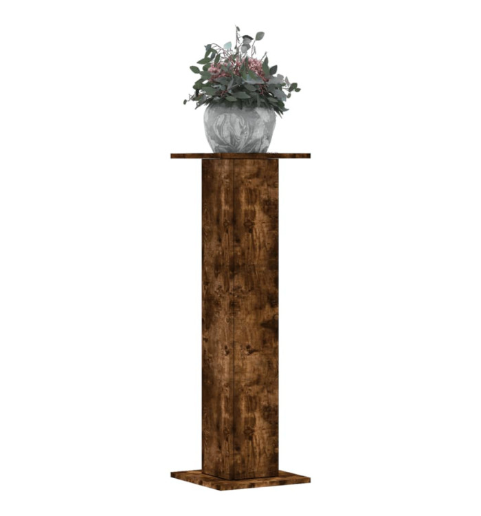 Supports pour plantes 2 pcs chêne fumé bois d'ingénierie | Mobilier & Déco