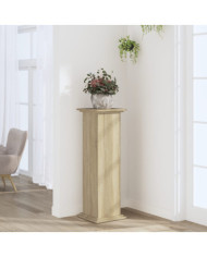 Support pour plantes chêne sonoma 33x33x100cm bois d'ingénierie | Mobilier & Déco
