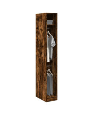 Garde-robe chêne fumé 30x50x200 cm bois d'ingénierie | Mobilier & Déco