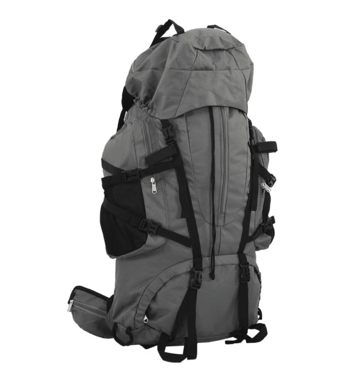 Sac à dos de randonnée gris 80 L tissu oxford | Mobilier & Déco