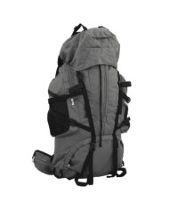 Sac à dos de randonnée gris 80 L tissu oxford | Mobilier & Déco