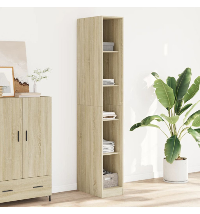 Garde-robe chêne sonoma 30x50x200 cm bois d'ingénierie | Mobilier & Déco