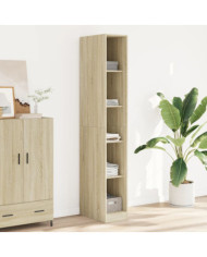 Garde-robe chêne sonoma 30x50x200 cm bois d'ingénierie | Mobilier & Déco