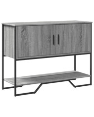 Table console sonoma gris 100x35x74,5 cm bois d'ingénierie | Mobilier & Déco