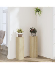 Supports pour plantes 2 pcs chêne sonoma bois d'ingénierie | Mobilier & Déco