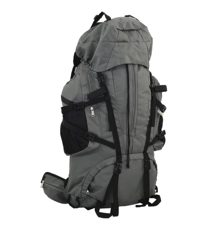 Sac à dos de randonnée gris 100 L tissu oxford | Mobilier & Déco