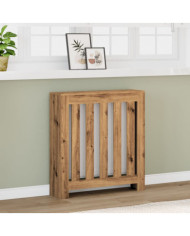 Cache-radiateur chêne artisanal 78x20x82 cm bois d'ingénierie | Mobilier & Déco