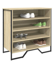 Armoire à chaussures chêne sonoma 80x38x78 cm bois d'ingénierie | Mobilier & Déco
