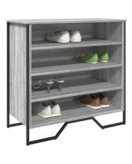 Armoire à chaussures sonoma gris 80x38x78 cm bois d'ingénierie | Mobilier & Déco