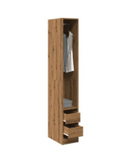 Garde-robe chêne artisanal 30x50x200 cm bois d'ingénierie | Mobilier & Déco