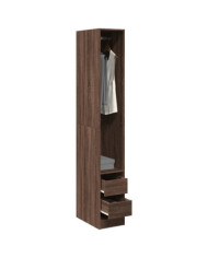 Garde-robe chêne marron 30x50x200 cm bois d'ingénierie | Mobilier & Déco