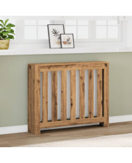 Cache-radiateur chêne artisanal 104x20x82 cm bois d'ingénierie | Mobilier & Déco