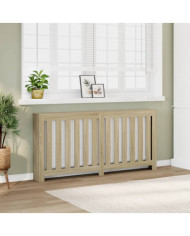 Cache-radiateur chêne sonoma 175x20x82 cm bois d'ingénierie | Mobilier & Déco