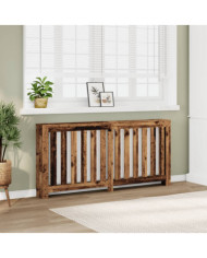 Cache-radiateur vieux bois 175x20x82 cm bois d'ingénierie | Mobilier & Déco