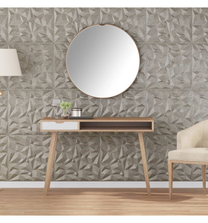 Panneaux muraux 12 pcs béton 50x50 cm XPS 3 m² améthyste | Mobilier & Déco