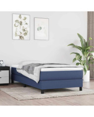 Matelas à ressorts ensachés pour enfants bleu 80x160 cm tissu | Mobilier & Déco