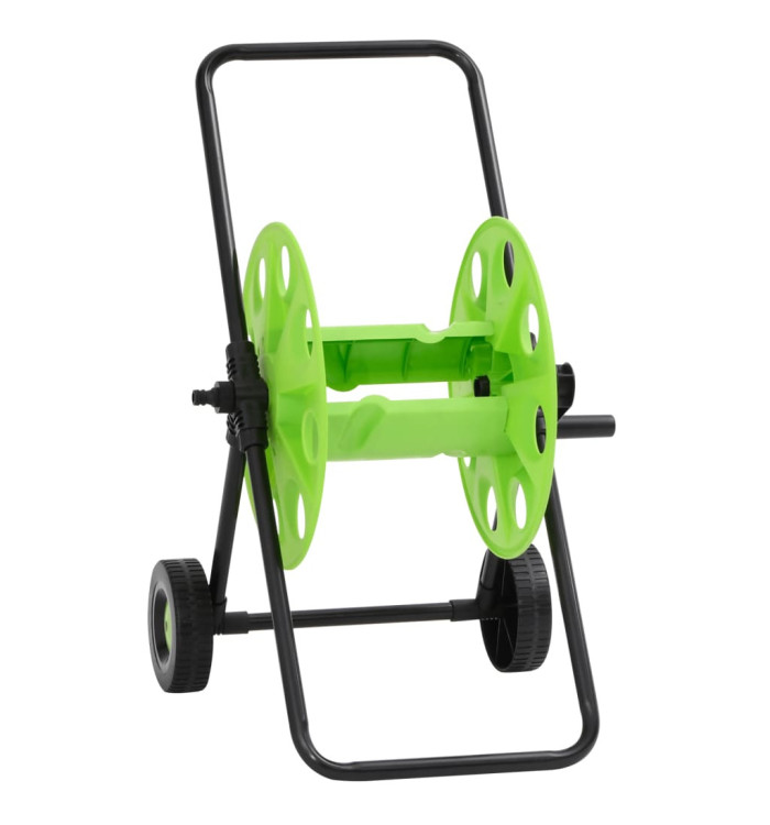 Chariot enrouleur vert pour tuyau de 60 m 1/2" acier | Mobilier & Déco