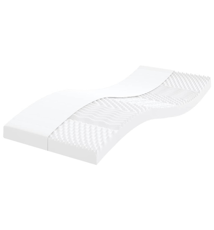 Matelas en mousse blanc 90x210 cm 7 zones dureté 20 ILD | Mobilier & Déco