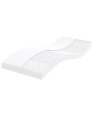 Matelas en mousse blanc 90x210 cm 7 zones dureté 20 ILD | Mobilier & Déco
