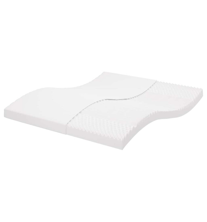 Matelas en mousse blanc 160x210 cm 7 zones dureté 20 ILD | Mobilier & Déco