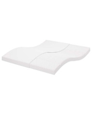 Matelas en mousse blanc 160x210 cm 7 zones dureté 20 ILD | Mobilier & Déco