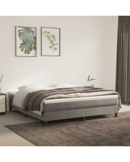Matelas de lit à ressorts ensachés 160x210x20 cm velours | Mobilier & Déco