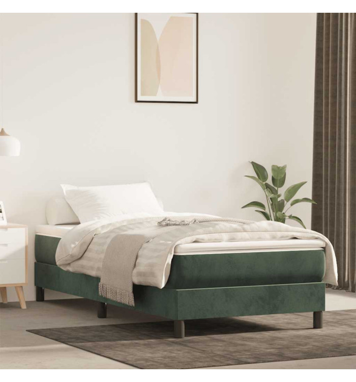 Matelas de lit à ressorts ensachés 80x220x20 cm velours | Mobilier & Déco