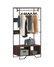 Armoire chêne marron 90x50x180 cm bois d'ingénierie | Mobilier & Déco