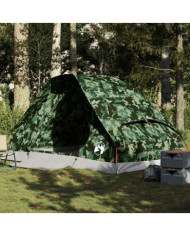 Tente de camping à dôme 4 personnes camouflage imperméable | Mobilier & Déco