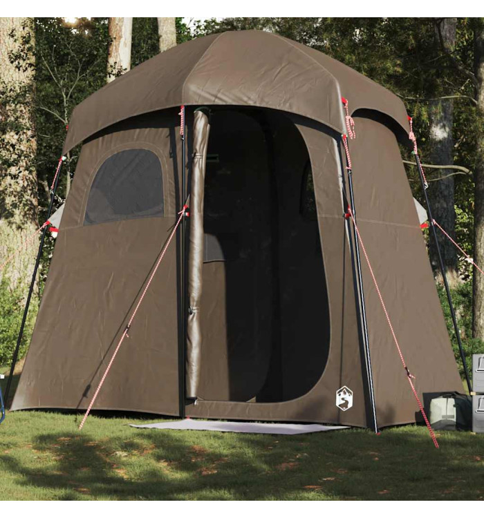 Tente de douche 2 personnes marron imperméable | Mobilier & Déco