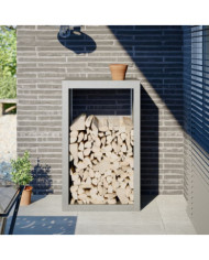 Portant de bois de chauffage 60x40x100 cm acier inoxydable | Mobilier & Déco