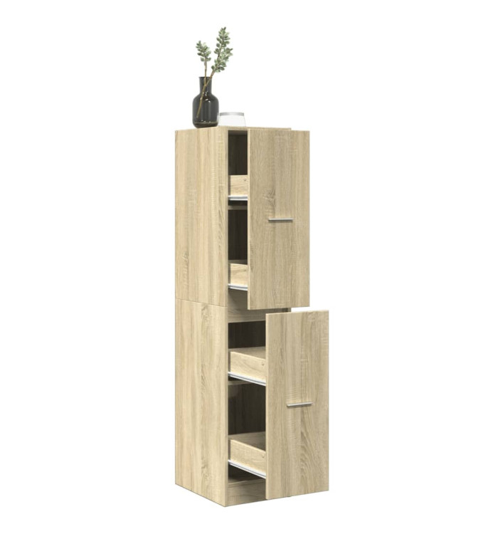 Armoire d'apothicaire chêne sonoma bois d'ingénierie | Mobilier & Déco