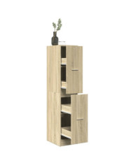 Armoire d'apothicaire chêne sonoma bois d'ingénierie | Mobilier & Déco