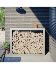 Portant de bois de chauffage 100x40x80 cm acier inoxydable | Mobilier & Déco