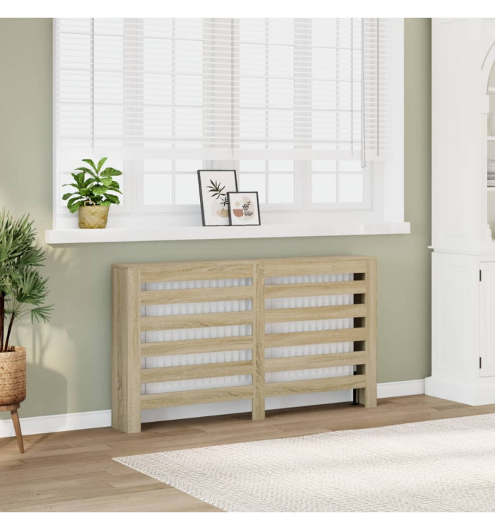 Cache-radiateur chêne sonoma 149x20x82 cm bois d'ingénierie | Mobilier & Déco