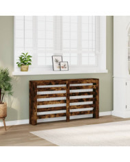 Cache-radiateur chêne fumé 149x20x82 cm bois d'ingénierie | Mobilier & Déco