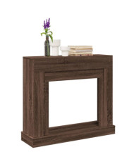 Cadre de cheminée chêne marron 100x30x87,5 cm bois d'ingénierie | Mobilier & Déco