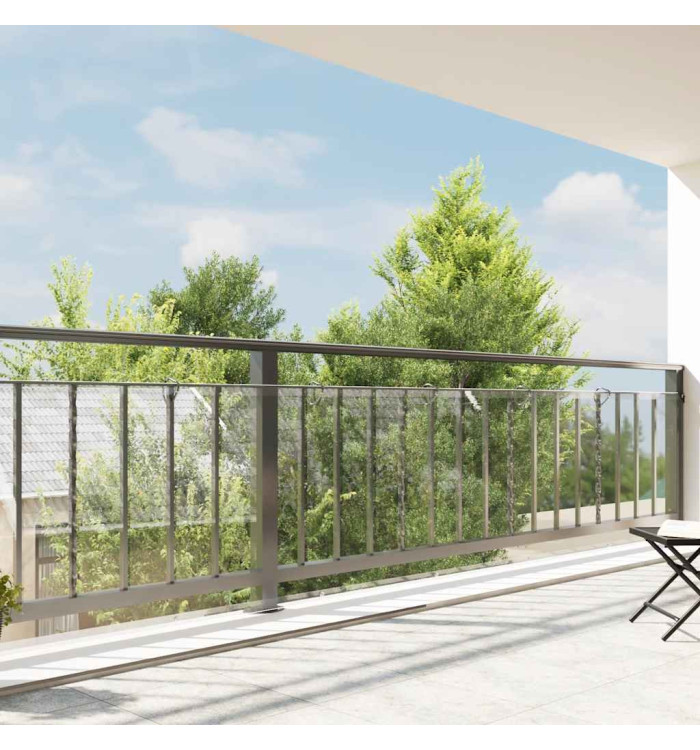 Bâche transparente avec œillets 1x12 m PVC | Mobilier & Déco