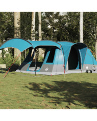 Tente de camping tunnel 5 personnes bleu imperméable | Mobilier & Déco