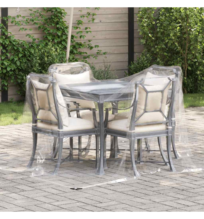 Bâche transparente avec œillets 2x3 m PVC | Mobilier & Déco