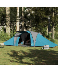 Tente familiale à dôme 6 personnes bleu imperméable | Mobilier & Déco