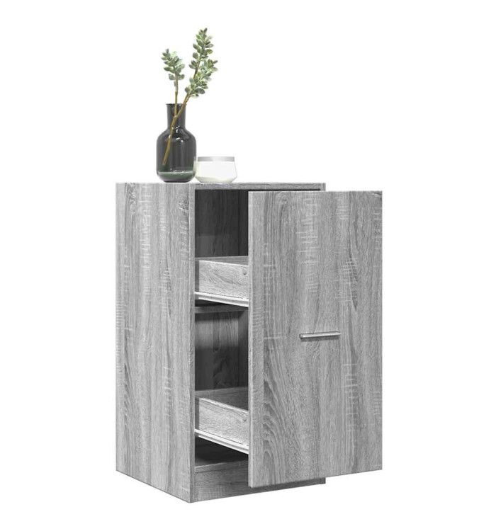 Armoire apothicaire sonoma gris 40x41x77,5 cm bois d'ingénierie | Mobilier & Déco