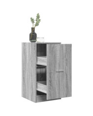 Armoire apothicaire sonoma gris 40x41x77,5 cm bois d'ingénierie | Mobilier & Déco