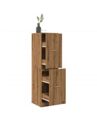 Armoire d'apothicaire chêne artisanal bois d'ingénierie | Mobilier & Déco