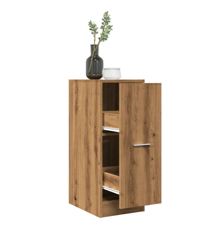 Armoire d'apothicaire chêne artisanal bois d'ingénierie | Mobilier & Déco