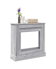 Cadre de cheminée sonoma gris 90x30x90 cm bois d'ingénierie | Mobilier & Déco