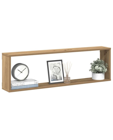 Étagères cube murales 4 pcs chêne artisanal 100x15x30 cm | Mobilier & Déco