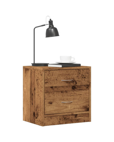 Tables de chevet 2 pcs vieux bois 40x30x40 cm bois d'ingénierie | Mobilier & Déco